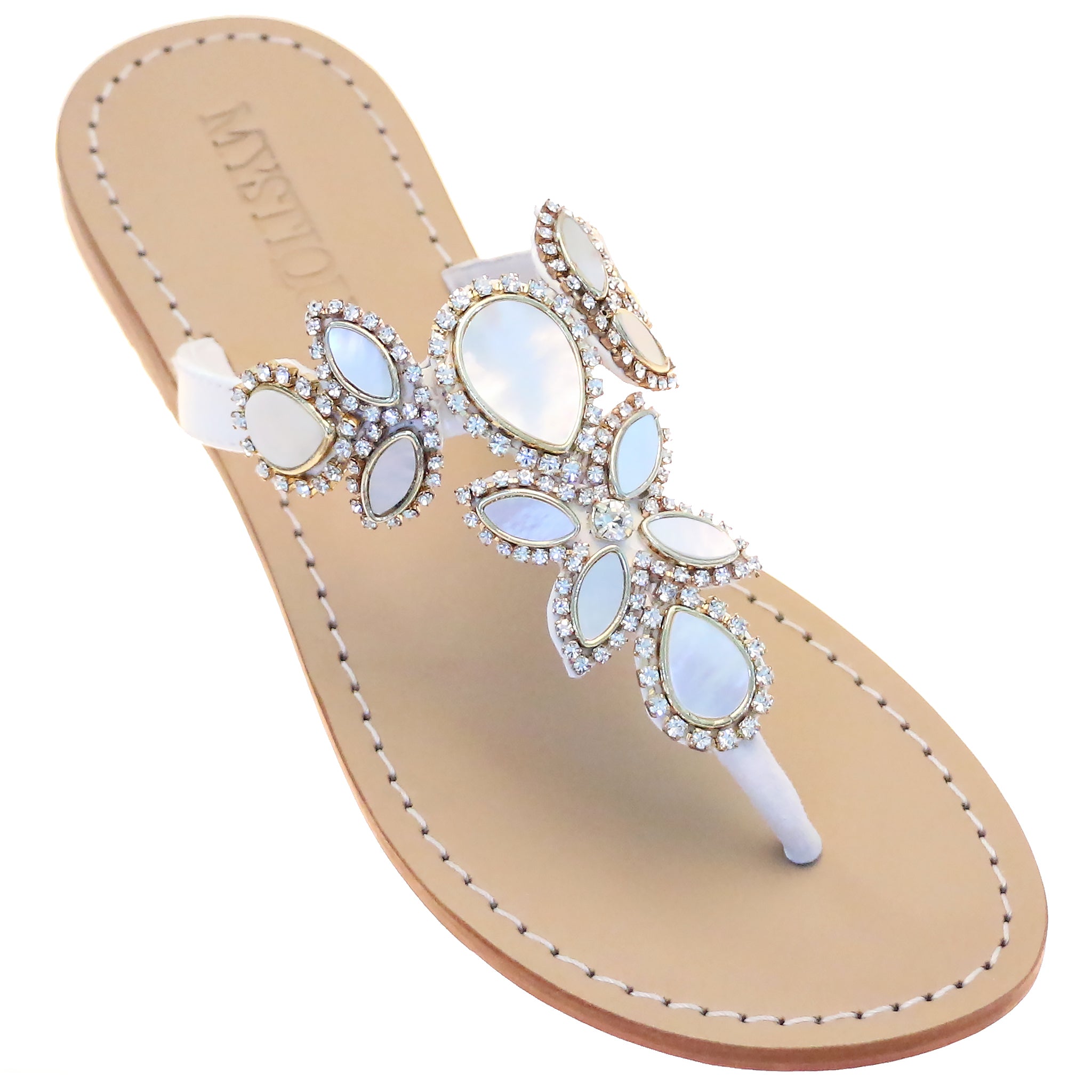 Leather sandal Jil Sander White size 37 IT in Leather - 46958532