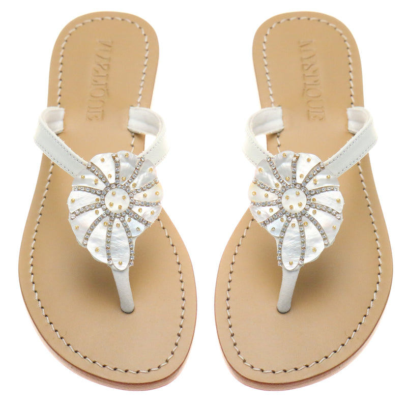Shell Sandal White-In Stock