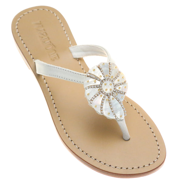 Shell Sandal White-In Stock
