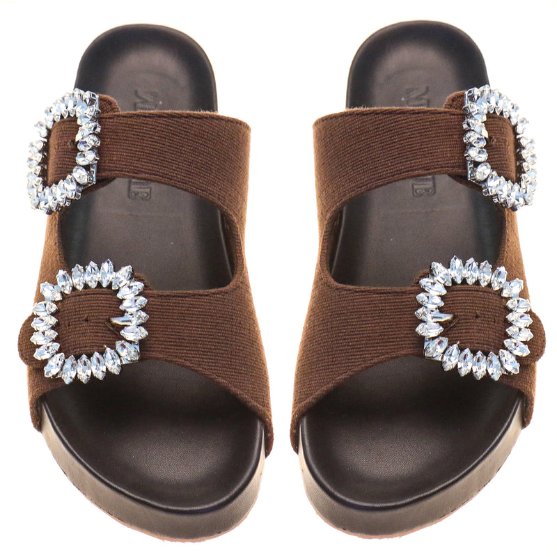 Houston Sandal Brown Twill-In Stock
