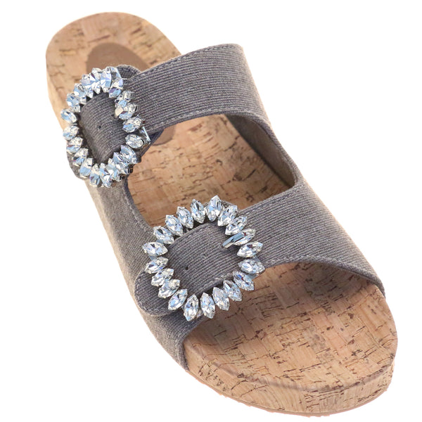 San Jose Sandal Gray Twill-In Stock