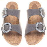 San Jose Sandal Gray Twill-In Stock