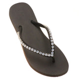 Arcadia Flip Flop Black Clear-In Stock