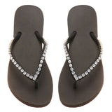 Arcadia Flip Flop Black Clear-In Stock
