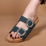 San Jose Sandal Teal Twill-In Stock