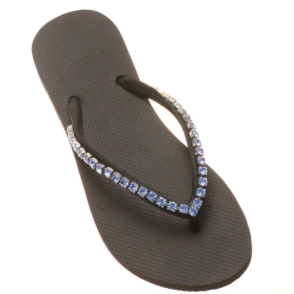 Arcadia Flip Flop Black Blue-In Stock