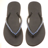 Arcadia Flip Flop Black Blue-In Stock