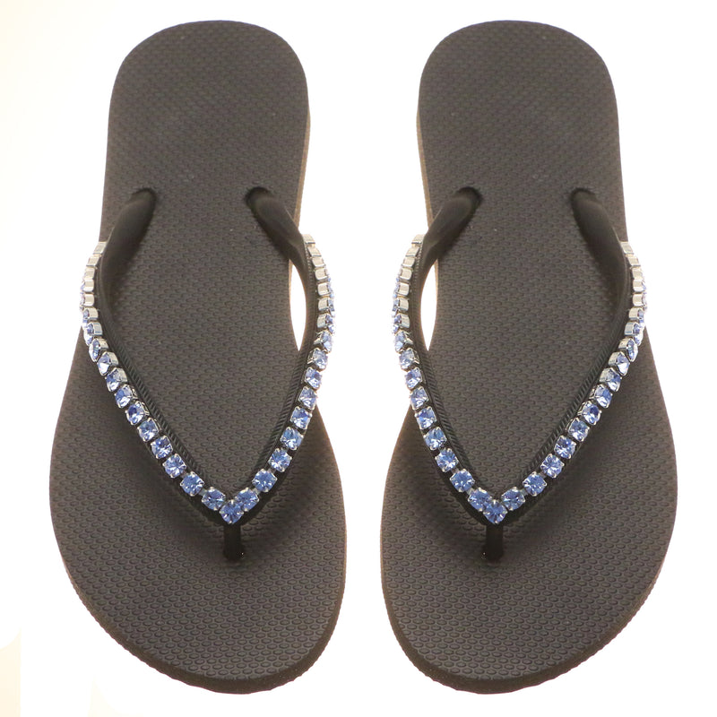 Arcadia Flip Flop Black Blue-In Stock