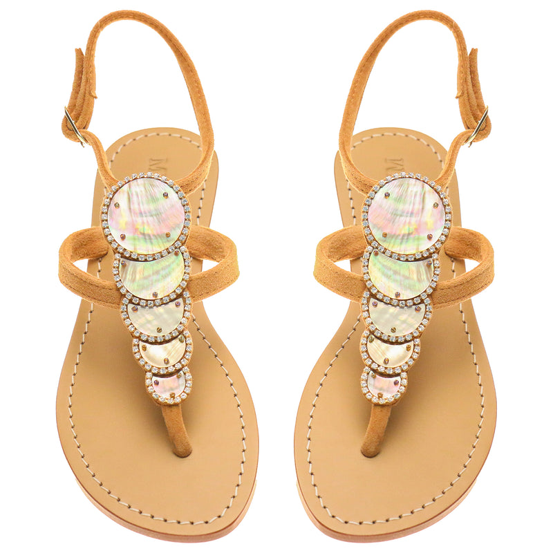 Raleigh Sandal Mother of Pearl-In Stock