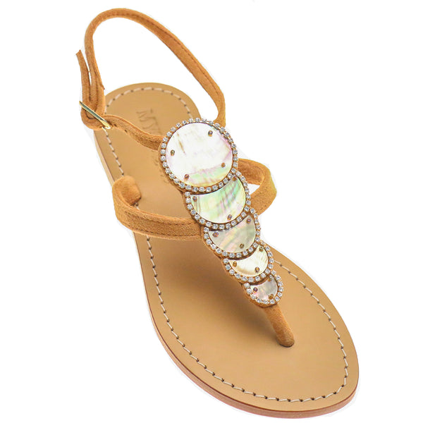 Raleigh Sandal Mother of Pearl-In Stock