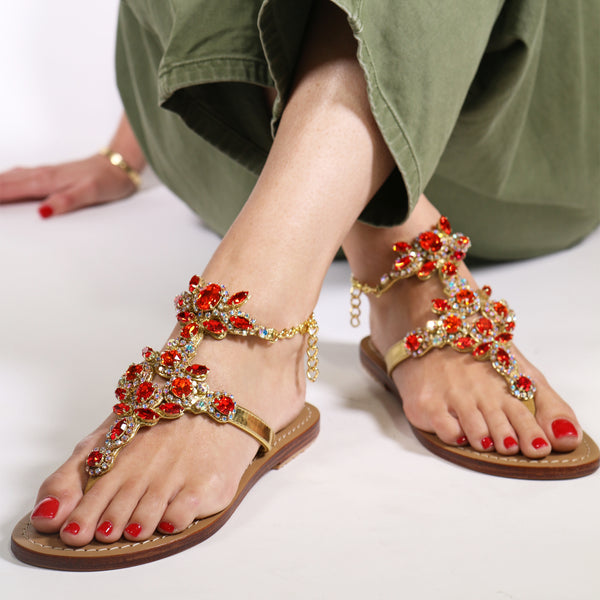 Akita Sandal Orange-In Stock