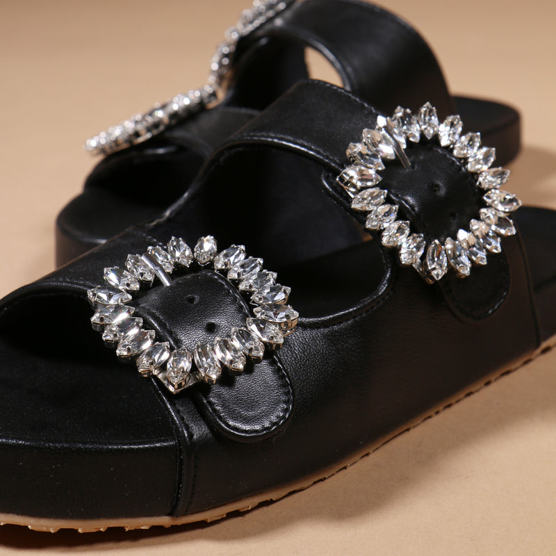 Melbourne Sandal Black-In Stock