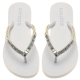 Oxnard Flip Flop White Clear