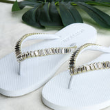 Oxnard Flip Flop White Clear