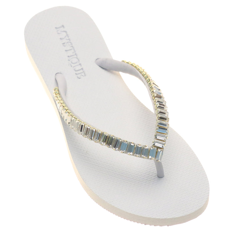 Oxnard Flip Flop White Clear