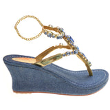 Barletta Wedge Blue