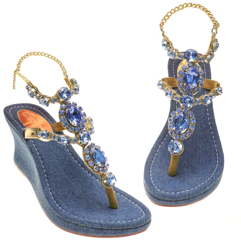 Barletta Wedge Blue