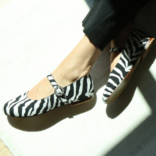 Brooklyn Ballerina Zebra Print-In Stock