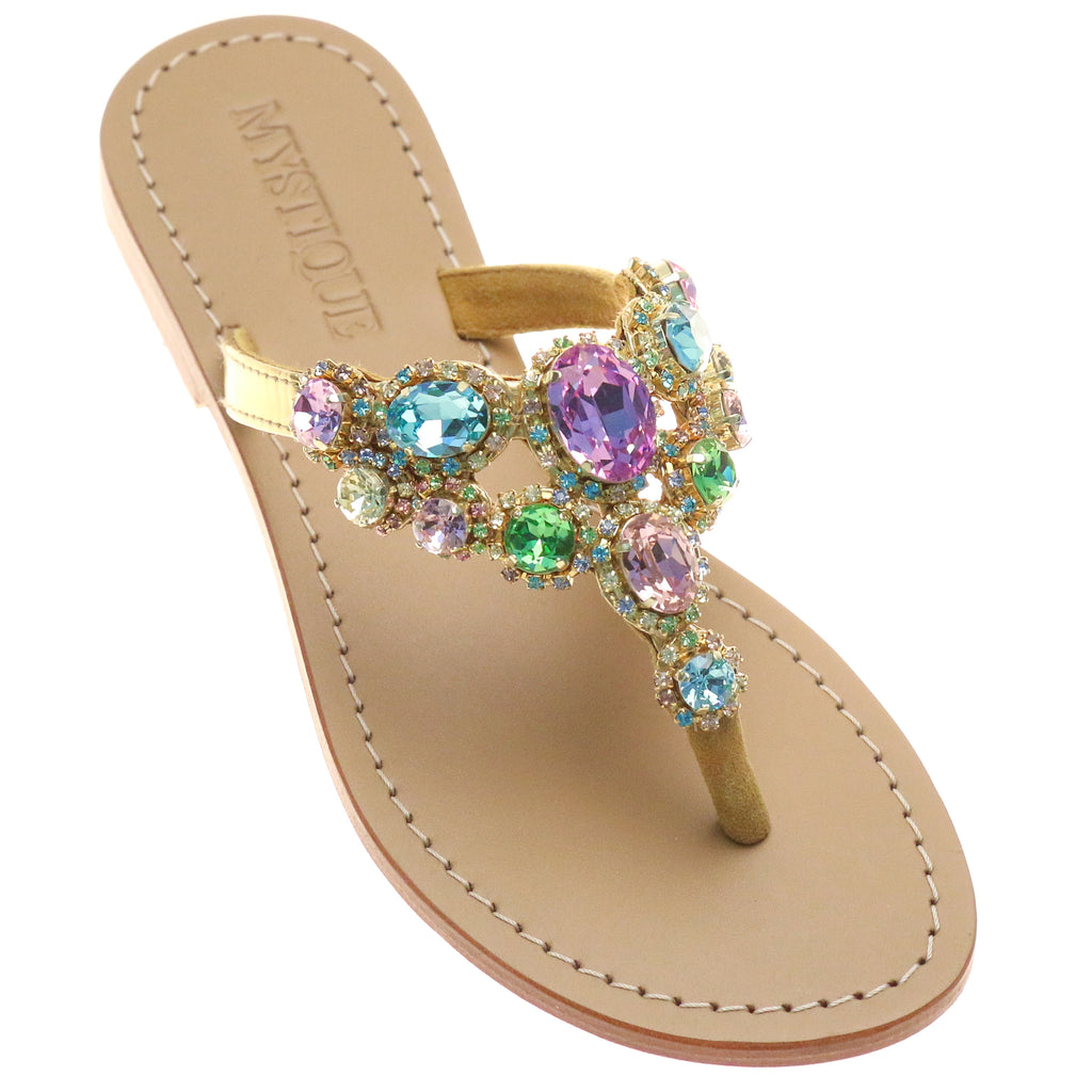Calypso Women s Handmade Jeweled Multi Color Sandals Mystique Sandals calypso-women-s-handmade-jeweled-multi-color-sandals-mystique-sandals