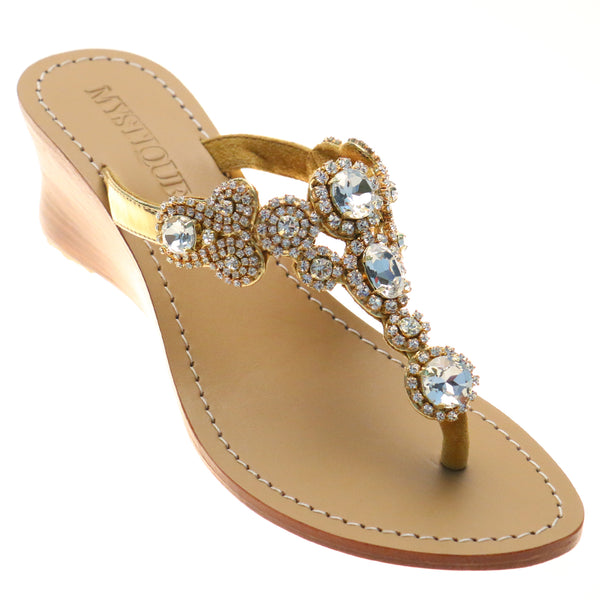 Jeweled wedges shop