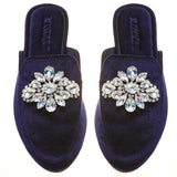 Bangkok Mule Navy Velvet-In Stock