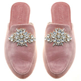 Charlotte Mule Pink Velvet