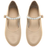 Connecticut Ballerina Beige Leather-In Stock