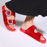 Davie Sandal Red Velvet