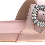 Davie Sandal Pink Velvet