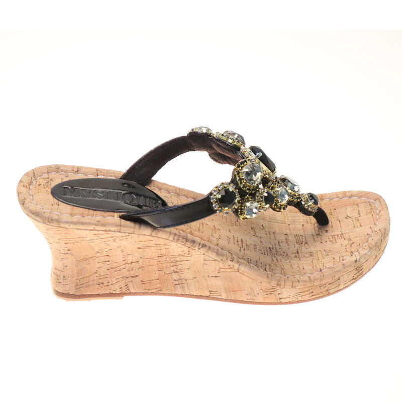 Nora Wedge Black-In Stock