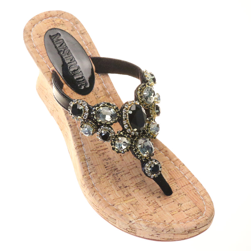 Nora Wedge Black-In Stock