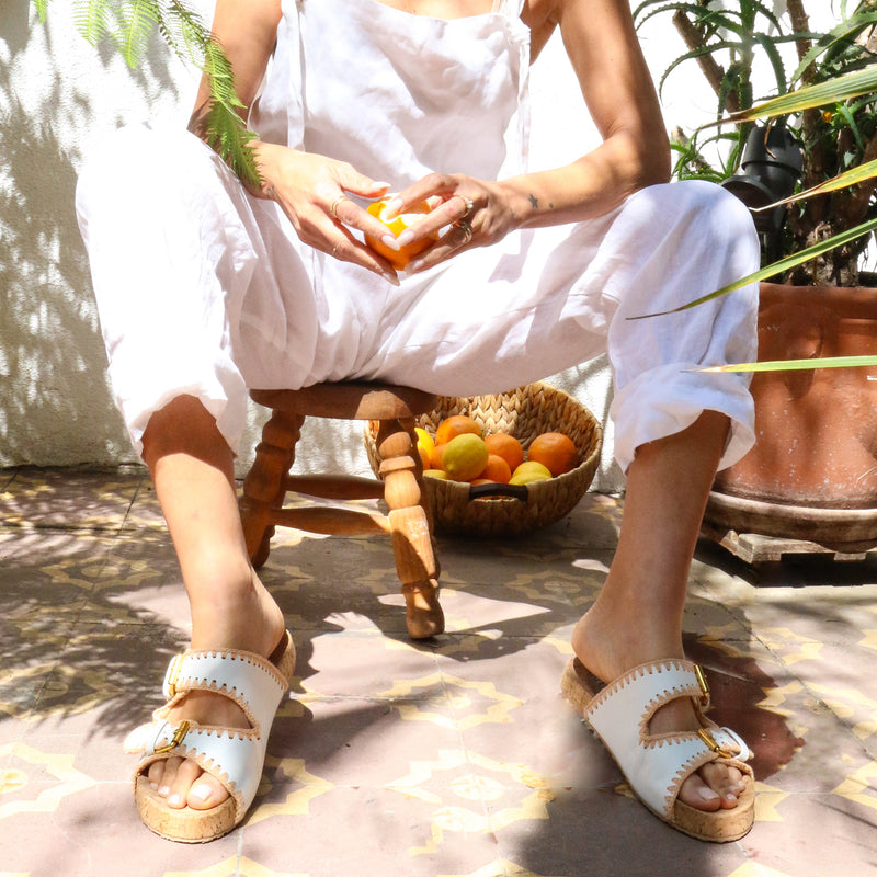 Ischia Sandal White