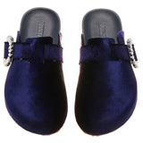 Hartford Mule Navy Velvet-In Stock