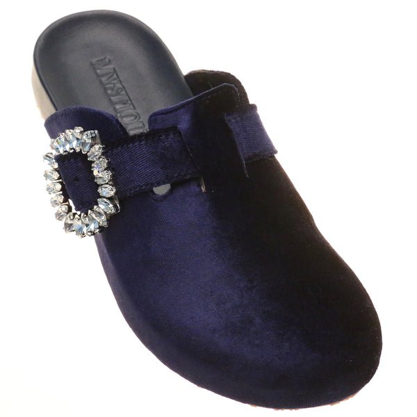 Hartford Mule Navy Velvet