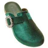 Hartford Mule Green Velvet-In Stock