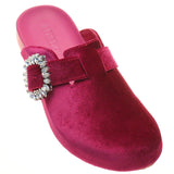 Hartford Mule Dark Pink Velvet-In Stock