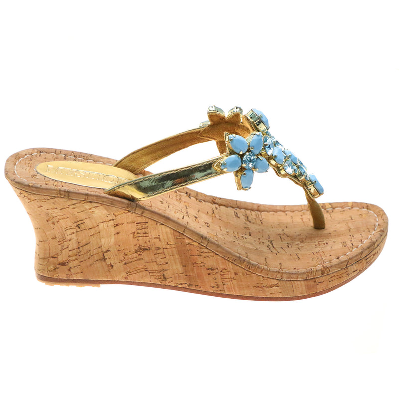 Iris Wedge Turquoise