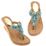 Iris Wedge Turquoise