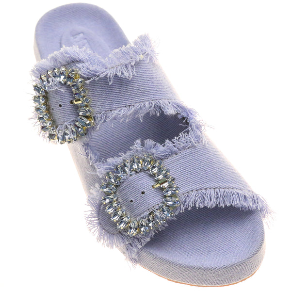 Murphy Sandal Blue Twill-In Stock