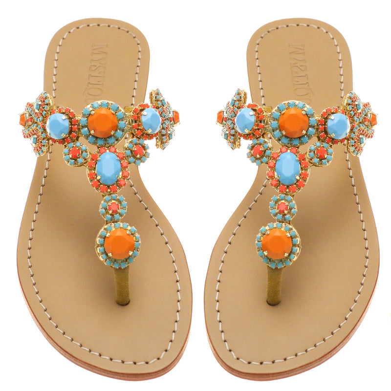 San Diego Sandal Orange-In Stock