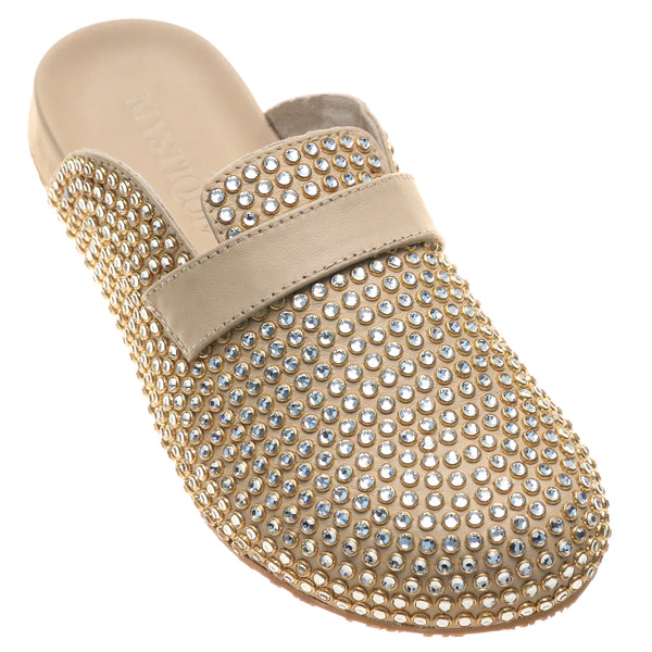 Rocklin Mule Beige Leather