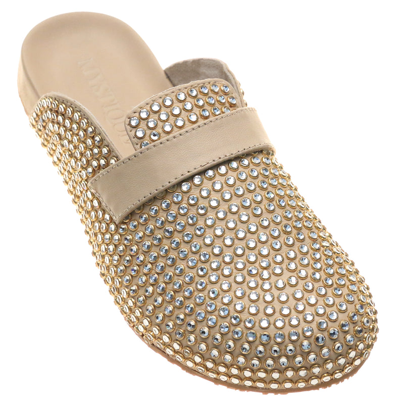 Rocklin Mule Beige Leather