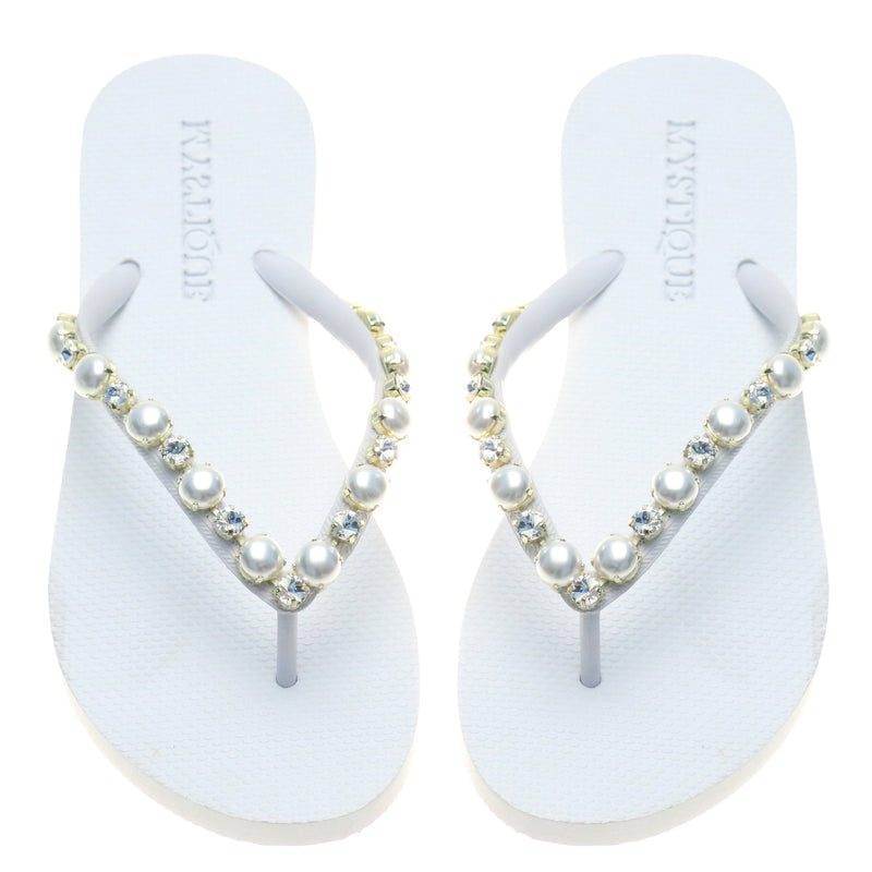 Savannah Flip Flop White-In Stock
