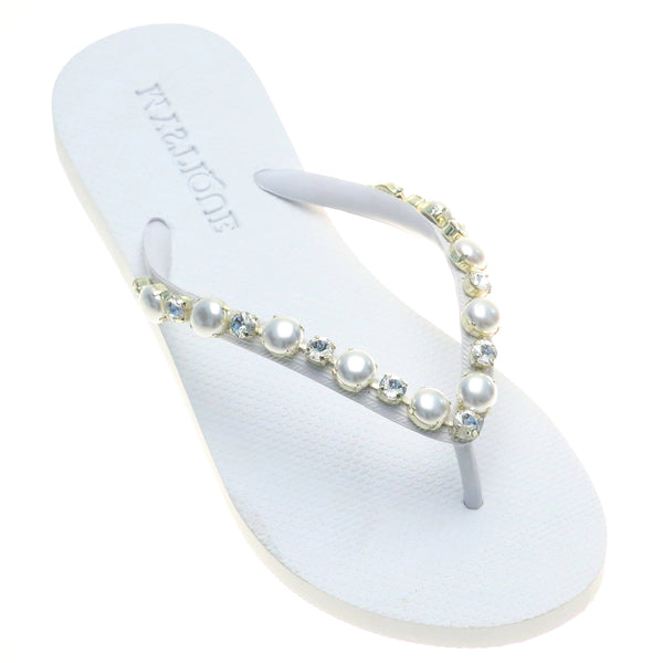 Savannah Flip Flop White-In Stock