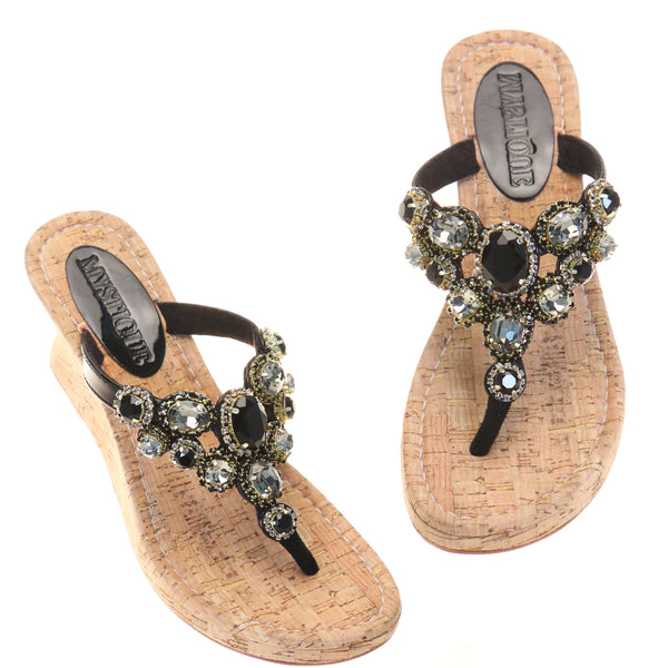 Nora Wedge Black-In Stock