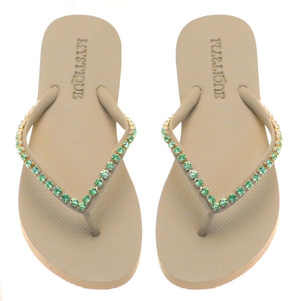Arcadia Flip Flop Green-In Stock