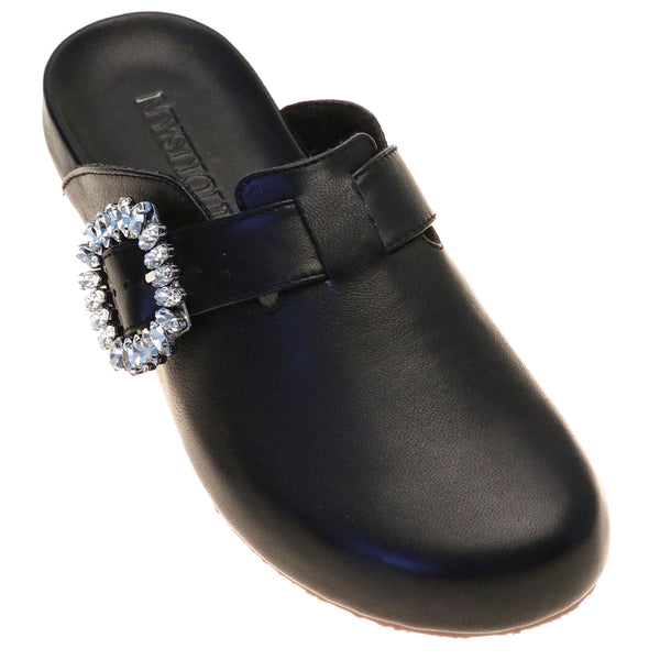 Alaska Mule Black Leather