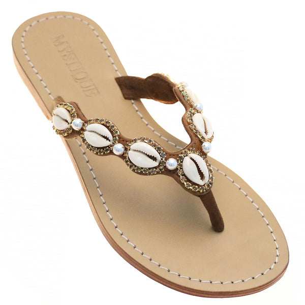 Alberta Sandal Brown Shell