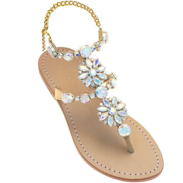 Amelia Island Sandal Gold-In Stock