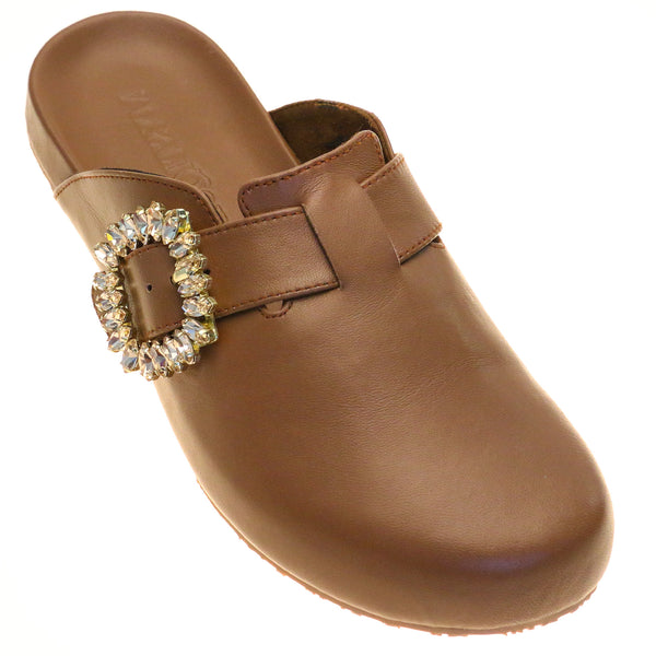 Alaska Mule Brown Leather